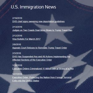 Immigration News on your website