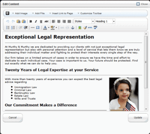 Lawyer websites with CMS