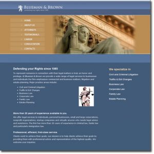 Law Firm website sample