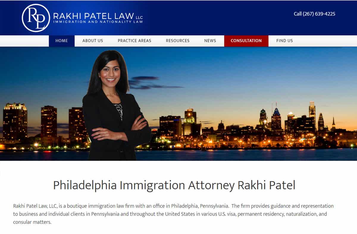 Immigration Lawyer website samples