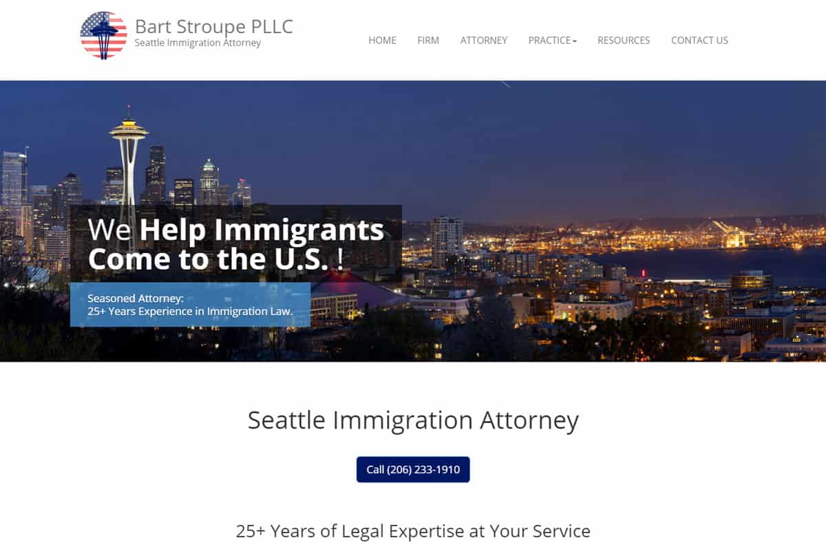 Immigration Lawyer website samples