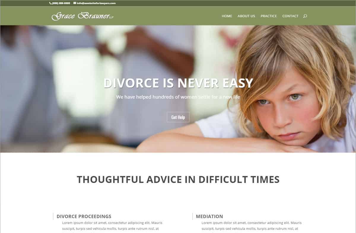website for divorce attorney