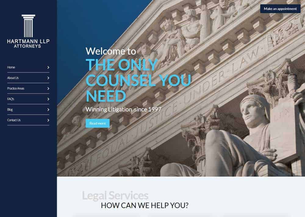 Lawyer Website sample
