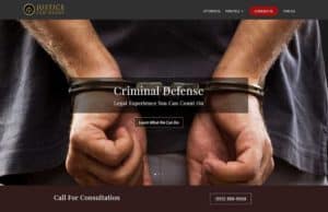 Justice law firm website