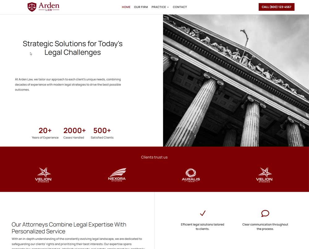 Bluefoot Law website sample